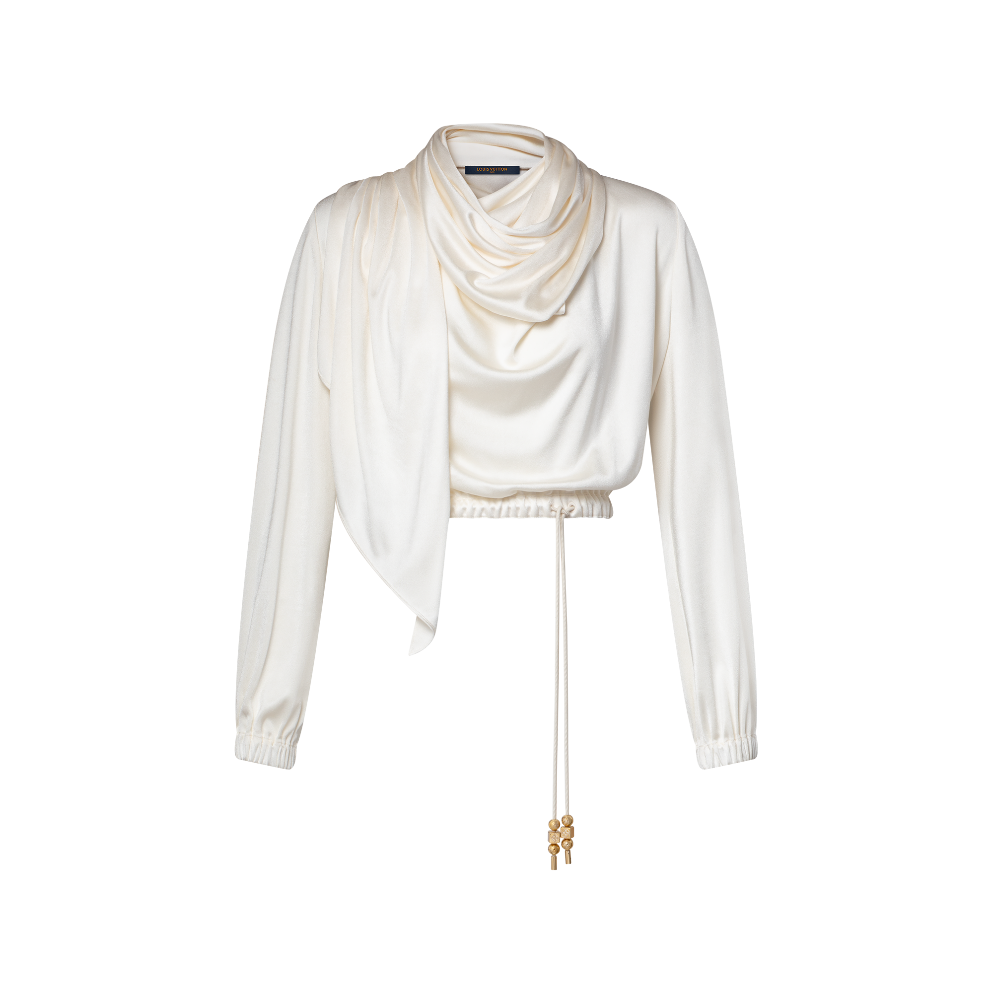 Scarf Collar Long-Sleeved Top - Ready-to-Wear 1AJFZO | LOUIS VUITTON